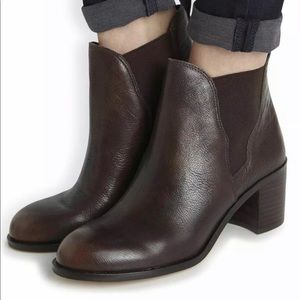 Sam Edelman Justin Booties in Dark Brown